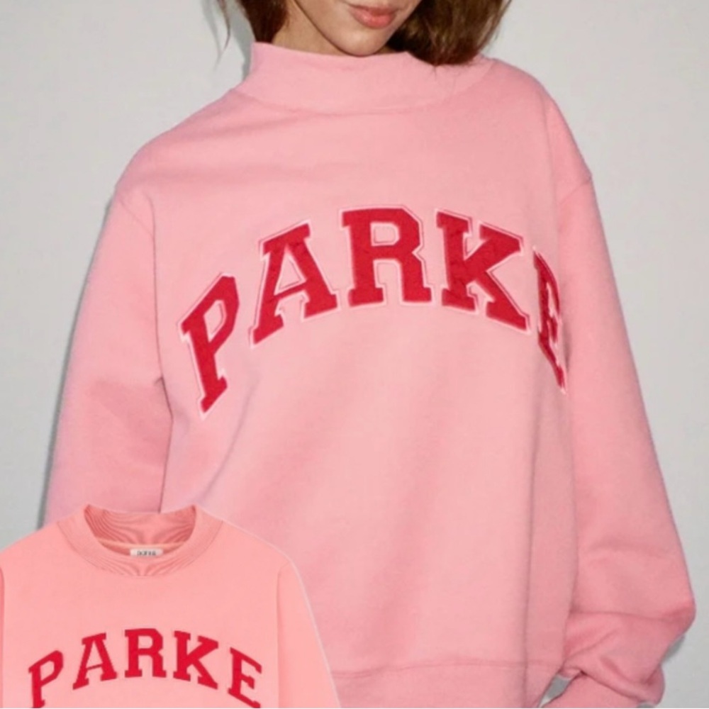 Parke pink vday mockneck
